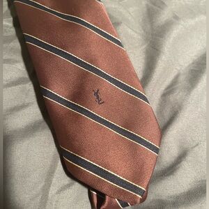 YSL Striped Tie